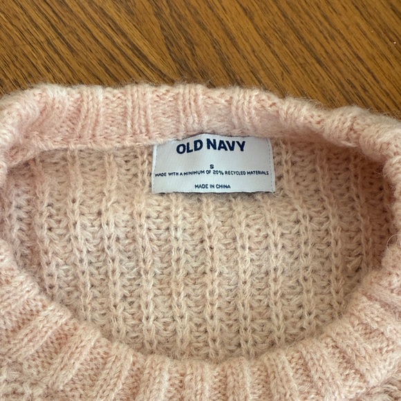 Old Navy Pink Sweater with Red Heart - Picture 2 of 5